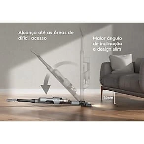 Aspirador de Pó Vertical Sem Fio Electrolux Cyclonic Power ERG018 90W 2em1 Cinza