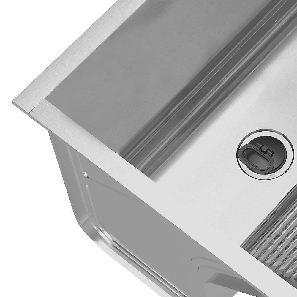 Tanque de Lavar Roupa G01 68L de Embutir Aço Inox com Esfregador Mpozenato