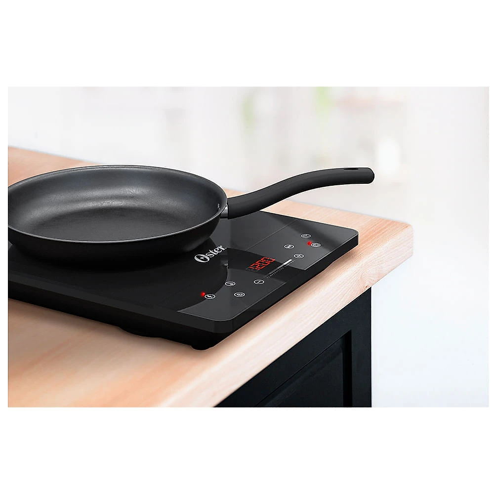 Cooktop Portátil por Indução Oster em Vitrocerâmico com 01 Boca, Painel Touch Preto - OTOP100 110