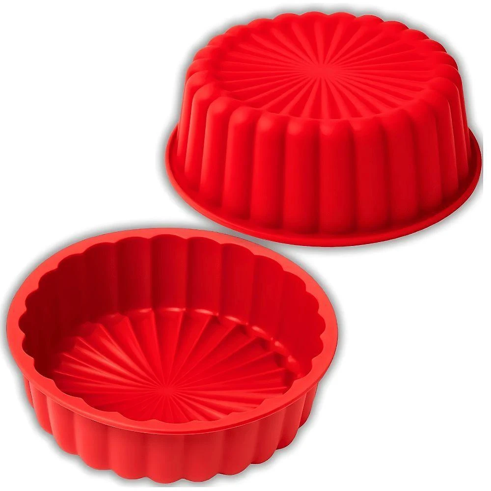 Forma Charlotte para Bolos e Pudins em Silicone Antiaderente Flexível Uni Home
