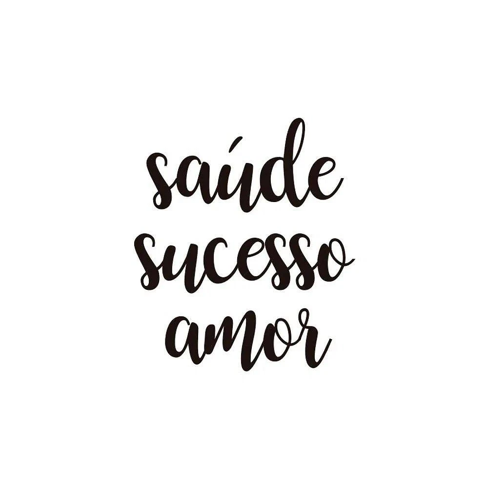 Adesivo Para Balão Saúde Sucesso Amor