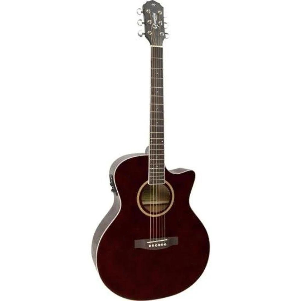 Violão Giannini Gsf3 Ceq Eletroacústico Aço Translucent Dark Wine Dark Wine [f002]