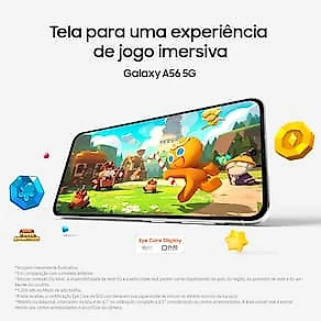 Celular Samsung Galaxy A56 Tela Super AMOLED 6.7" 128GB 5G 50MP Preto