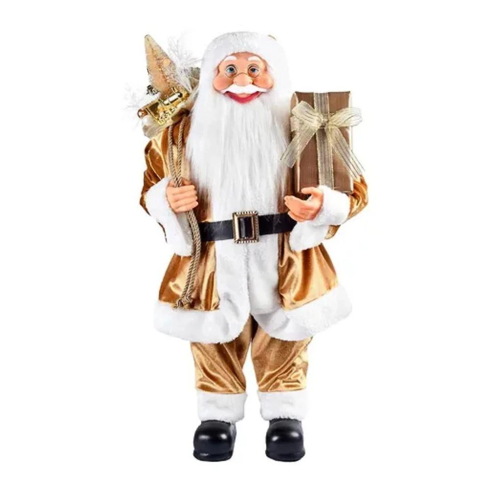 Adorno Papai Noel 56906-569 Acabamento Dourado 40CM