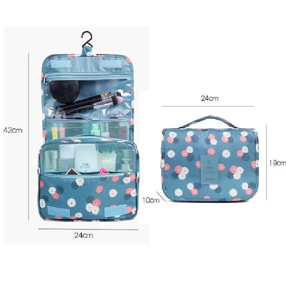 Frasqueira Necessaire Bolsa De Viagem Cabide Organizador Cosmeticos Maquiagem Maleta Com Gancho Academia