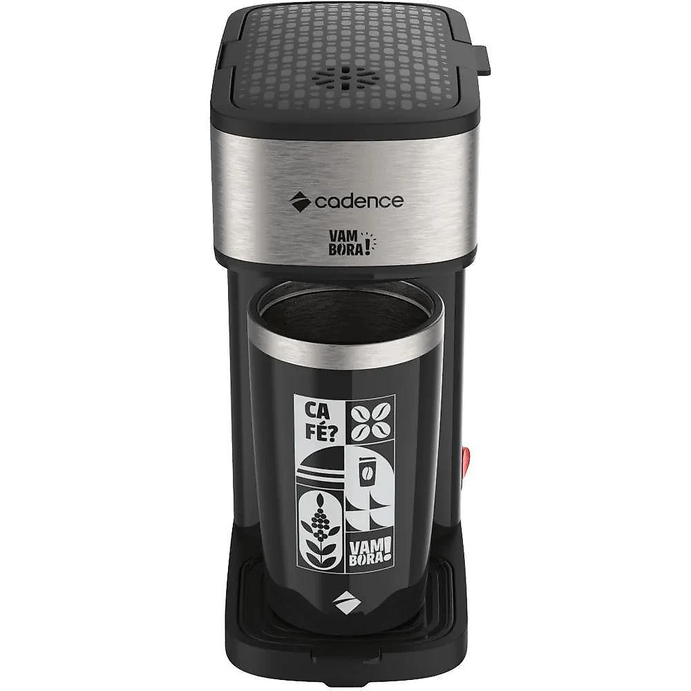 Kit Black Cadence - Cafeteira Vambora E Mixer Inox 110V