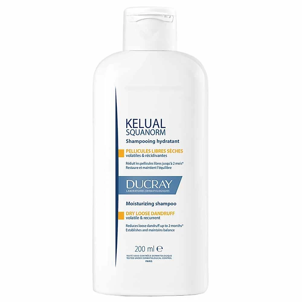Ducray kelual s squanorm shampoo anticaspa para cabelos secos 200ml