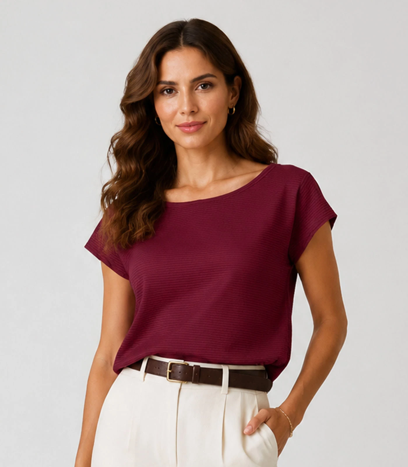 Blusa Feminina Em Tecido Classic Infinita Cor Vermelho