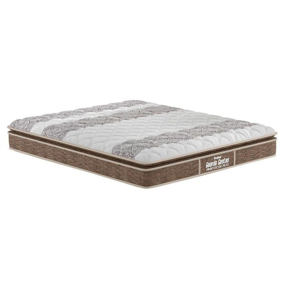 Colchão King Anatômico D33 - Firmepedic Guarda Costas Próintense Plus Pillow Top Brown (193x203x28) - Probel