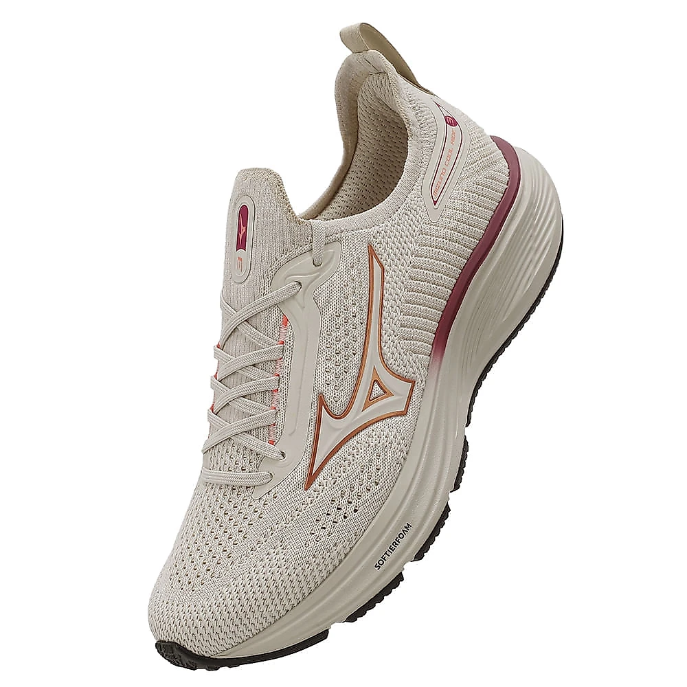 Tênis de Corrida Mizuno Cool Ride 3 Feminino 34 Bege