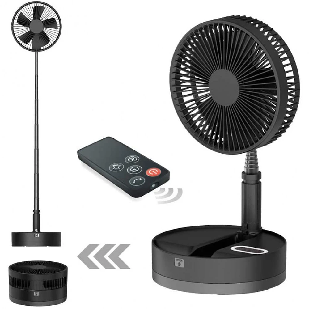 UNITEDTIME Ventilador de Mesa com 2 Alturas 4 Velocidades
