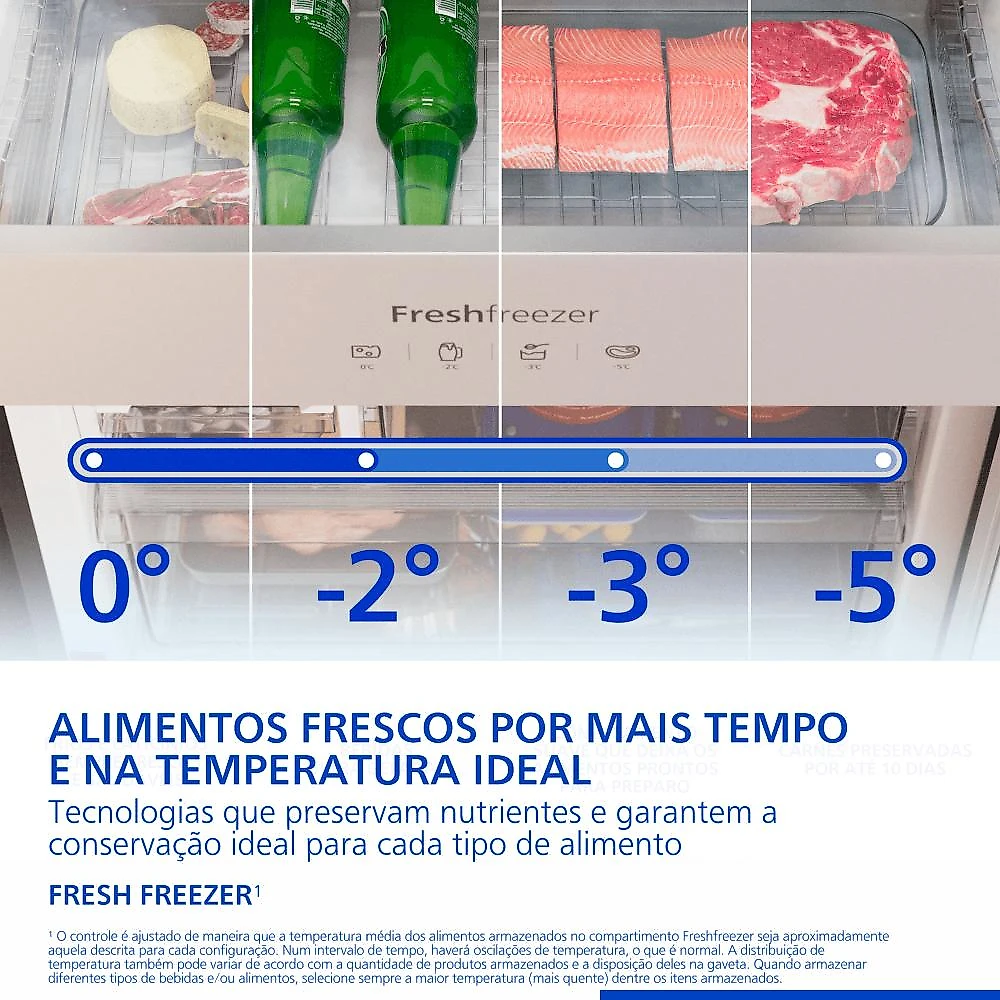 Geladeira Panasonic Intuitive+ BB65 Frost Free Inverter 467L Black Glass - NR-BB65GV7B Bivolt