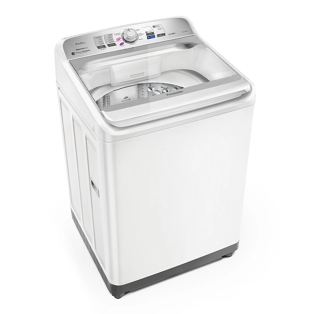 Máquina de Lavar Panasonic função Vanish Branco mais Branco 14kg Branca - NA-F140B1W 110v