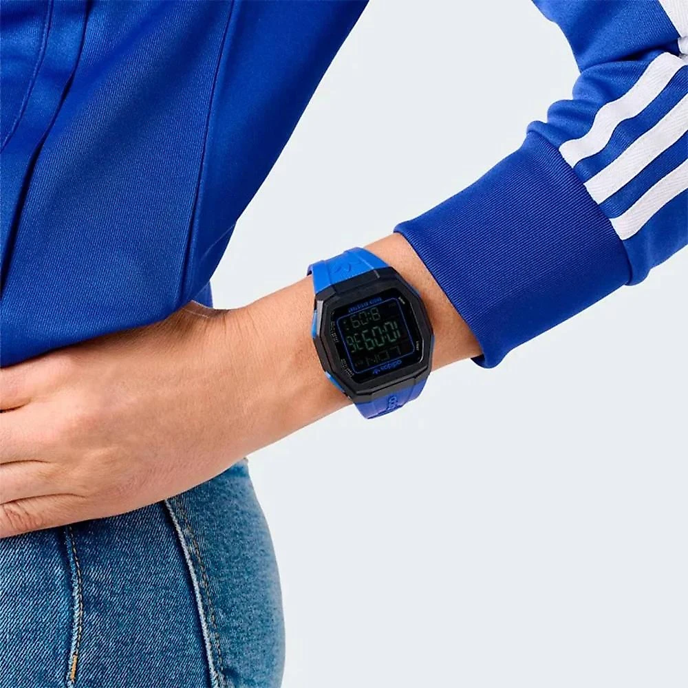 Relógio Adidas Tech One GMT AOST24565 Preto e Azul