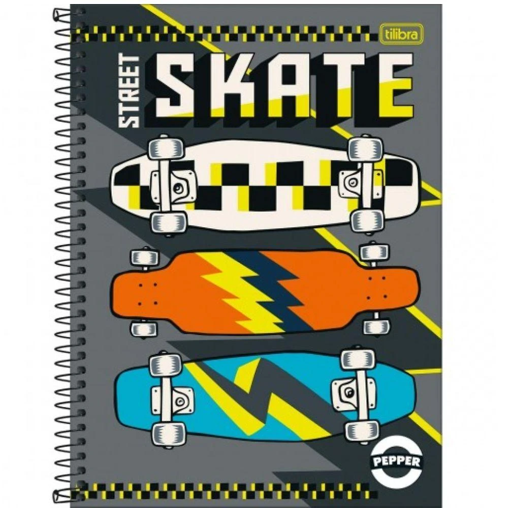 Caderno Capa Dura 16 Matérias Pepper 256 Folhas Estampa 19