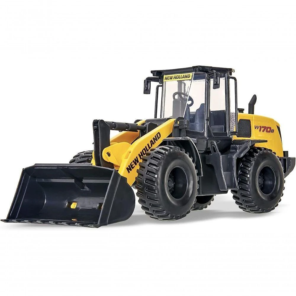 Trator de Brinquedo Pá Carregadeira New Holland 579 com Cabine Translúcida Multicolor Usual