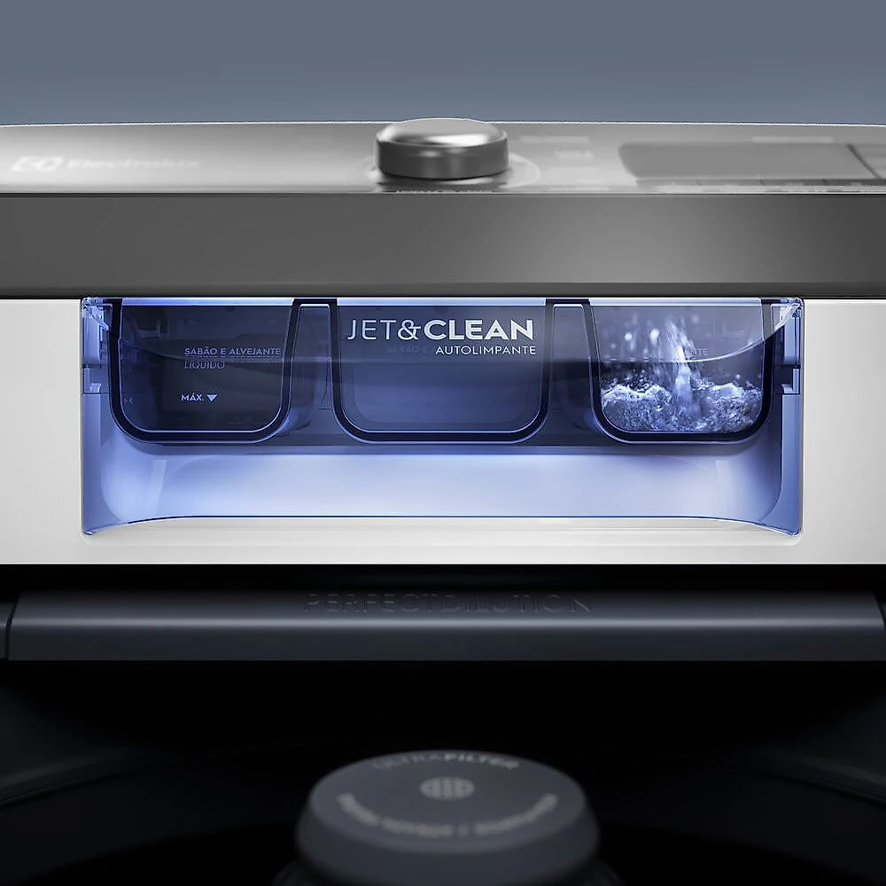 Máquina de Lavar 14,5 kg JeteClean com Cesto Inox LEE15 Electrolux Branco - 110V