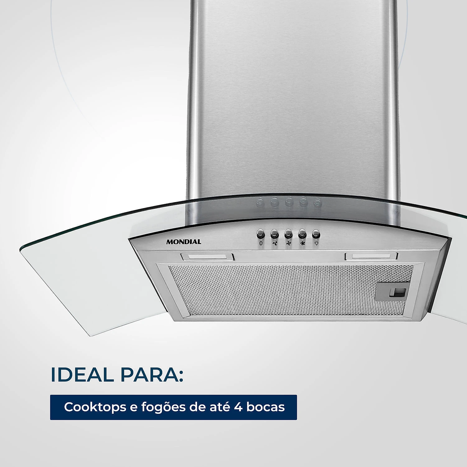 Coifa de Parede Mondial CF60-01 COIFA DE PAREDE-127V-INOX