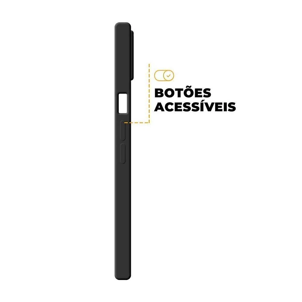 Capa 360 Para Iphone 12 Pro Max - Preta - Frente E Verso - Gshield