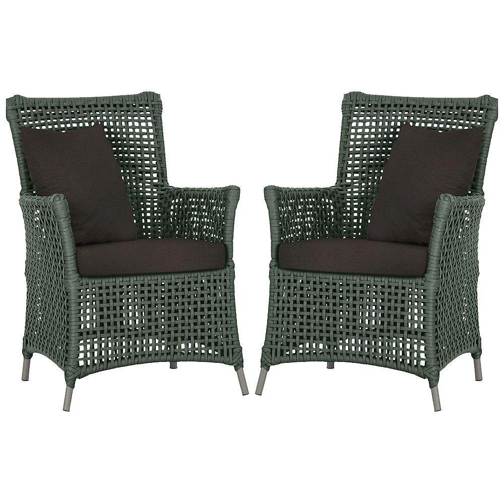 Poltronas Igapó Alumínio Pintura Fendi Corda Náutica E9 Verde