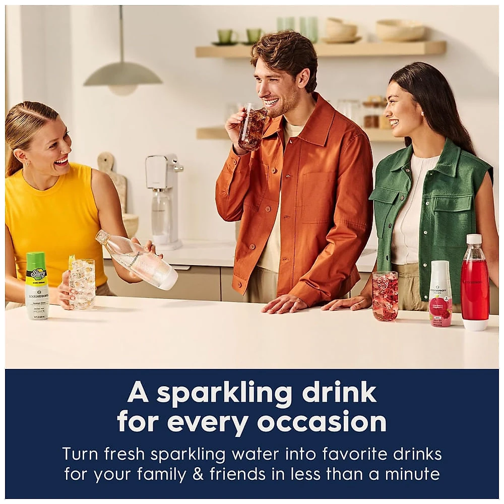 SodaStream Terra Sparkling Máquina de fazer água Bundle White: Faça Bebidas Personalizadas em Casa!