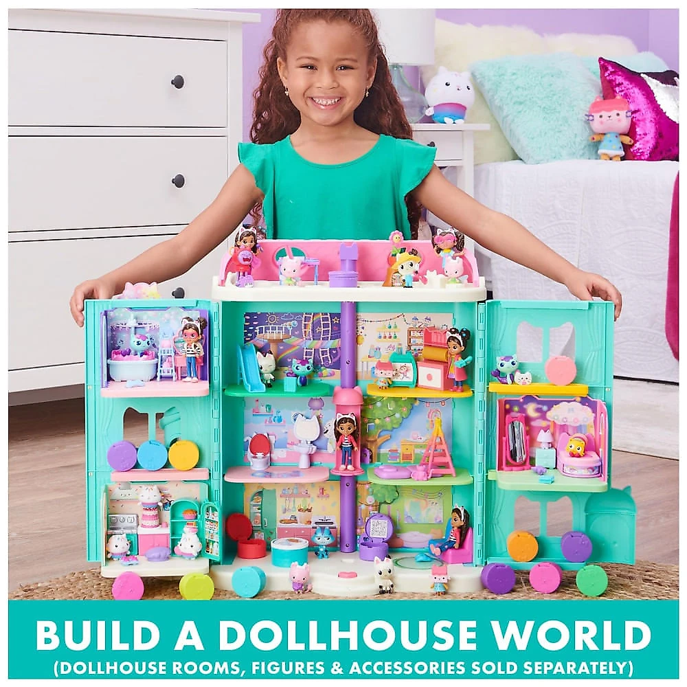 Cozinha do Bakey com Cakey da Casa de Bonecas da Gabby's Dollhouse, com Boneco e 3 Acessórios