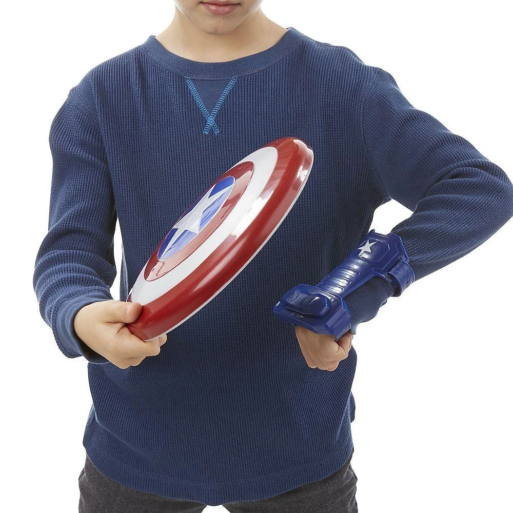 Luva E Escudo Magnéticos Capitão América - Avengers - Marvel - Hasbro