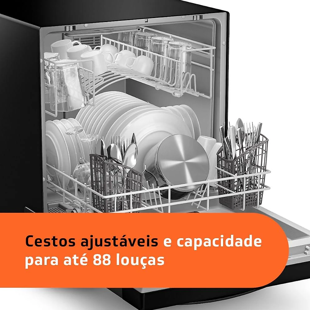 Lava Louças Brastemp 8 Serviços Preta BLF08AE 127V