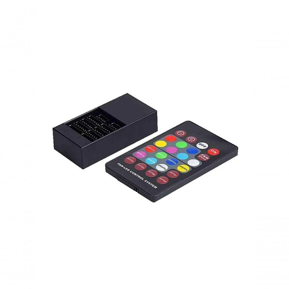 Kit Cooler para PC F7-L500RGB com Dois Coolers 120MM e Iluminação RGB Silenciosa C3tech