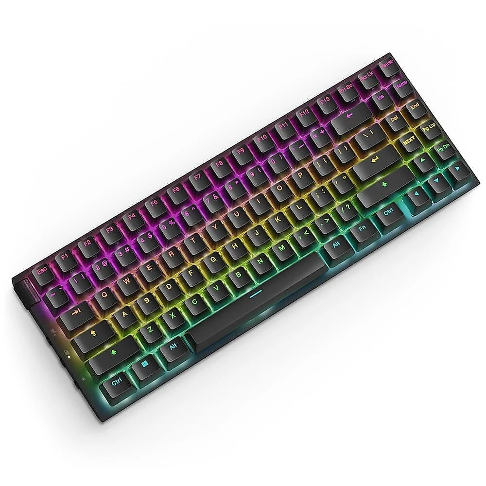 Teclado Óptico Gamer NZXT Function 2 MiniTKL, RGB, USB-C, Layout US, Preto - KB-002NB-US