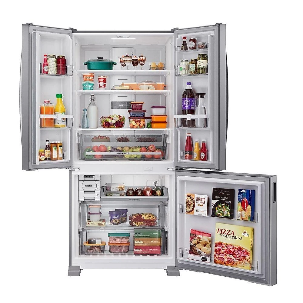 Refrigerador 559l F.free French Door Bro85mk Brastemp Inox 110V