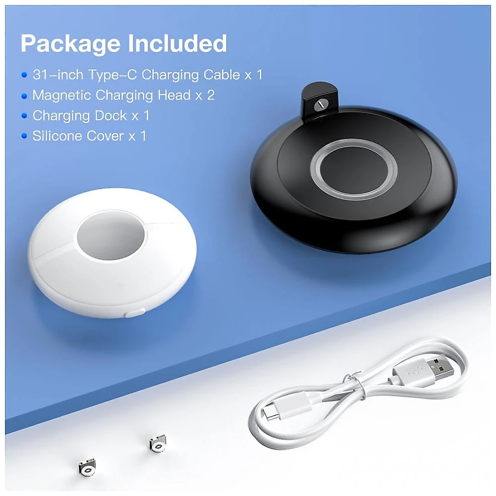 Estação de carregamento KUNSLUCK para Pokémon GO Plus + com dock RGB, conector magnético USB-C e capa de silicone