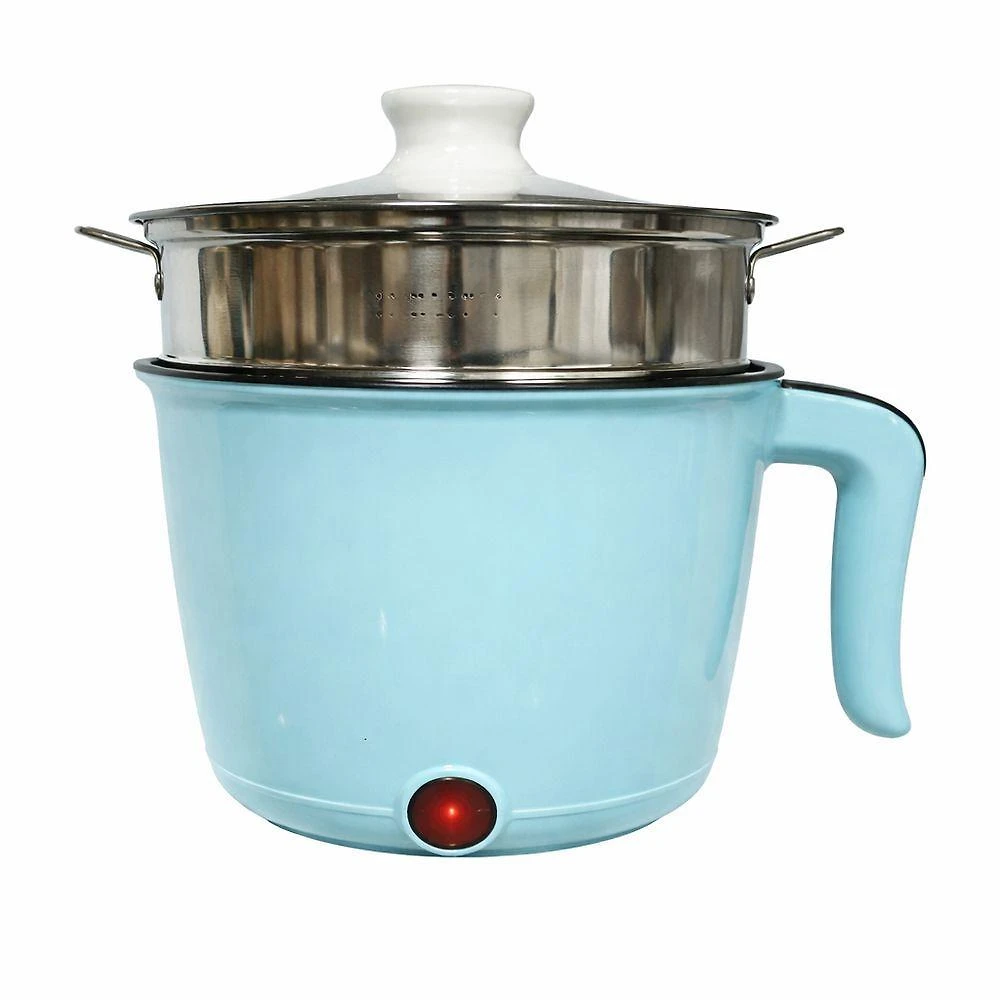 Mini Panela de Arroz Elétrica Cheguei BR PC-18 Azul 220V com Recipiente Inox
