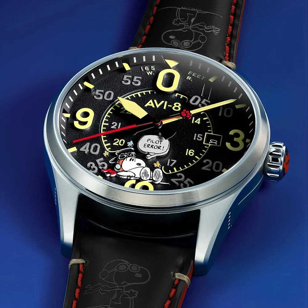 Relógio AVI-8 Peanuts Snoopy Fly Ace Midnight Maneuver AV-4152-01