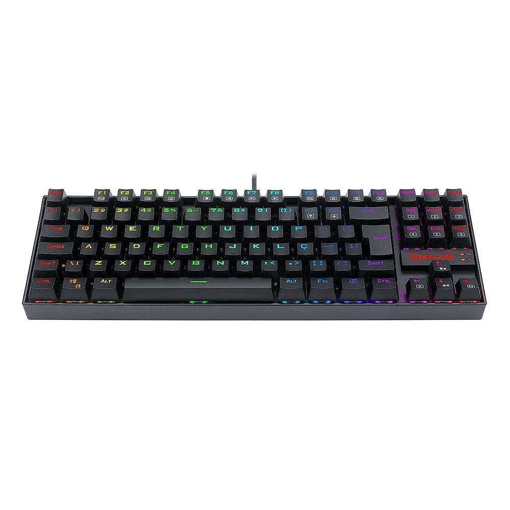 Teclado Magnético Gamer Redragon Kumara Pro, RGB, Switch Brown, USB, ABNT2, Preto = K552RGB-PRO (PT-BROWN) V2