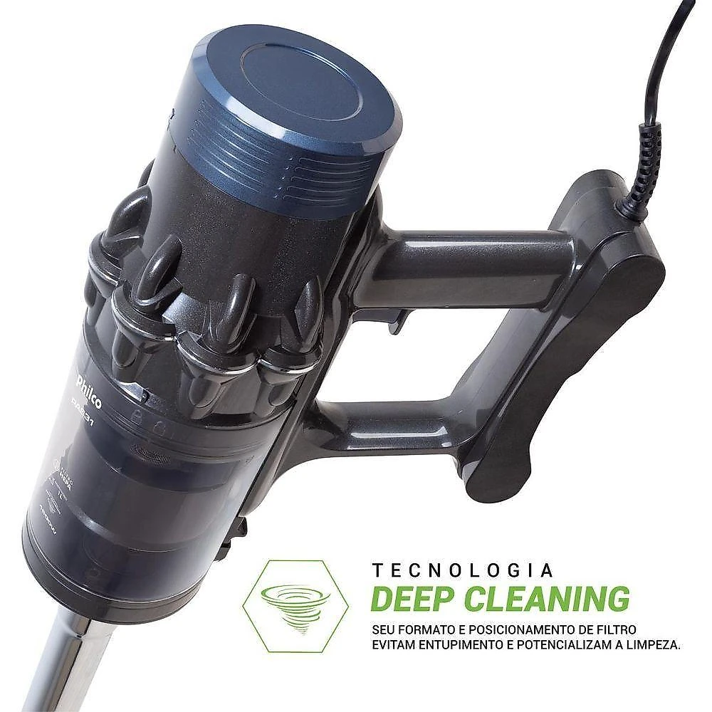 Aspirador De Pó 2 Em 1 Philco Deep Cleaning 1600W PAS31 110V