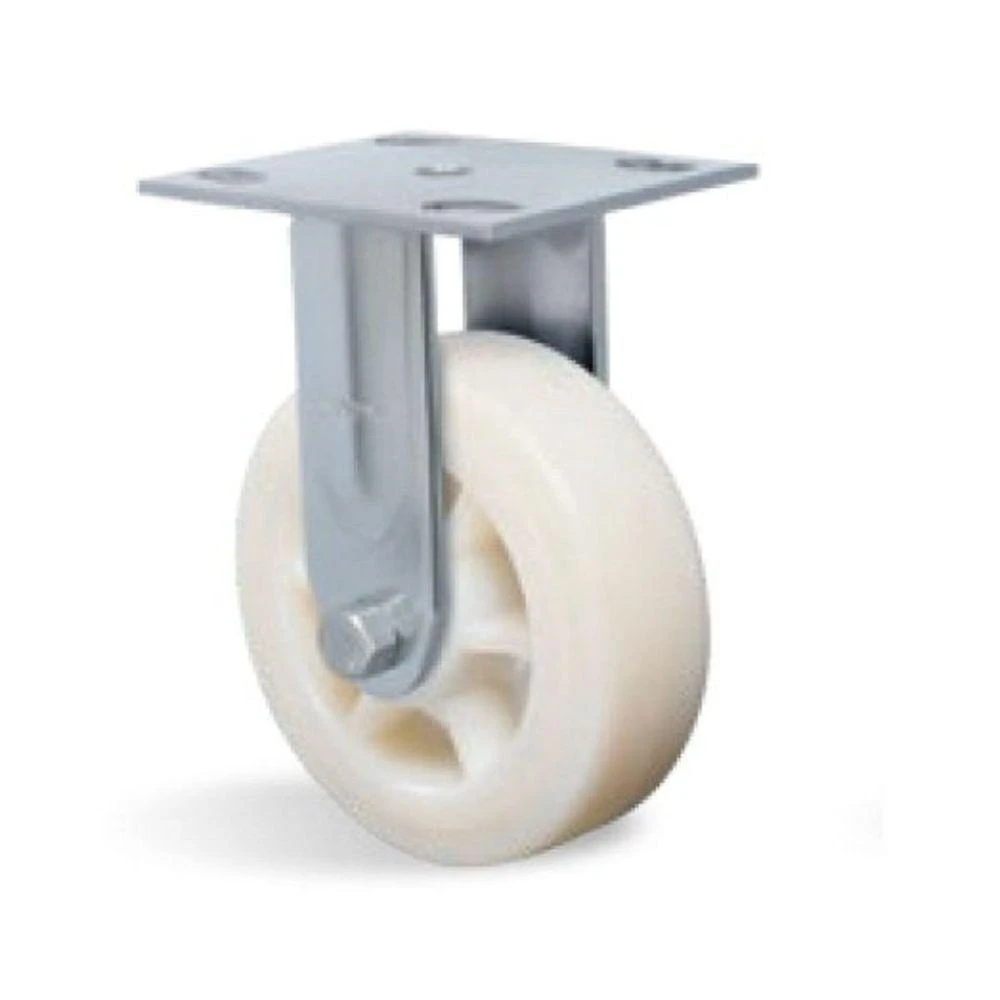Rodízio Fixo 6'' Com Placa Nylon Schioppa Profissional Resistente 600kg