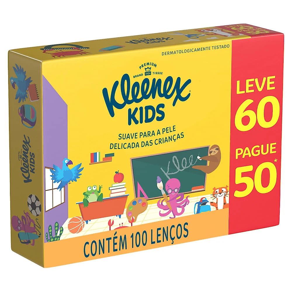 Lenço de Papel Kleenex Leve 60 Pague 50