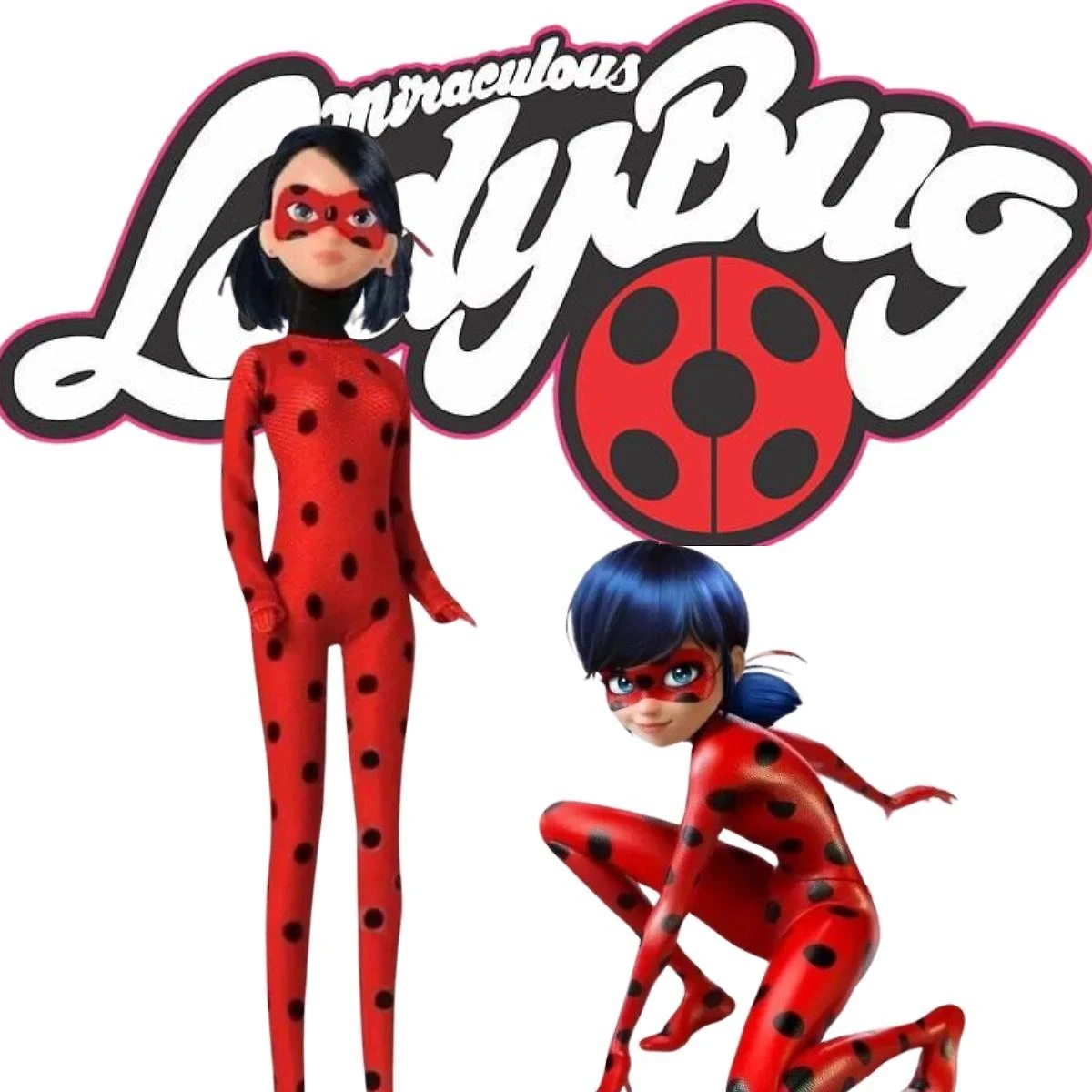 Miniatura Boneca Articulada Ladybug Infantil Brinquedo Sua Sobrinha