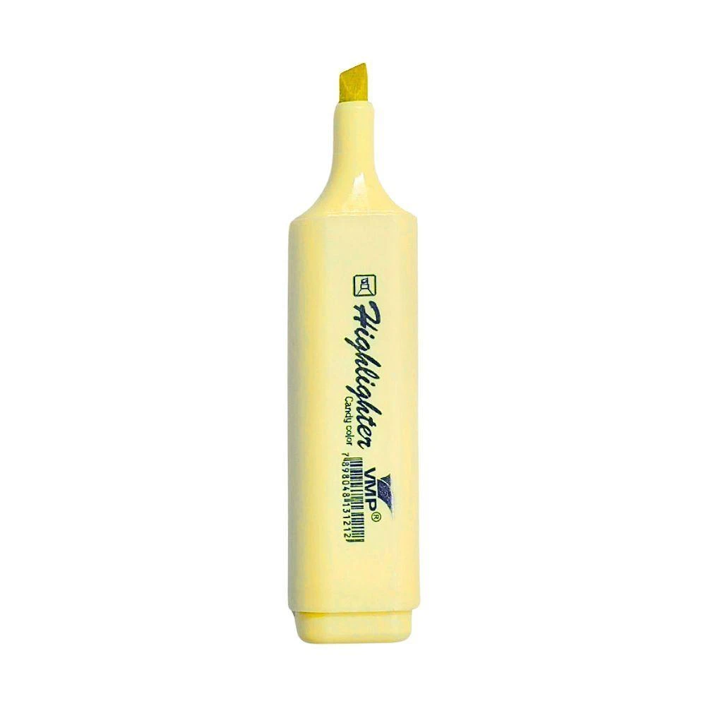Marcador de Texto Vmp Papéis Candy Colors Escolar com Ponta Chanfrada 1 Unidade Amarelo