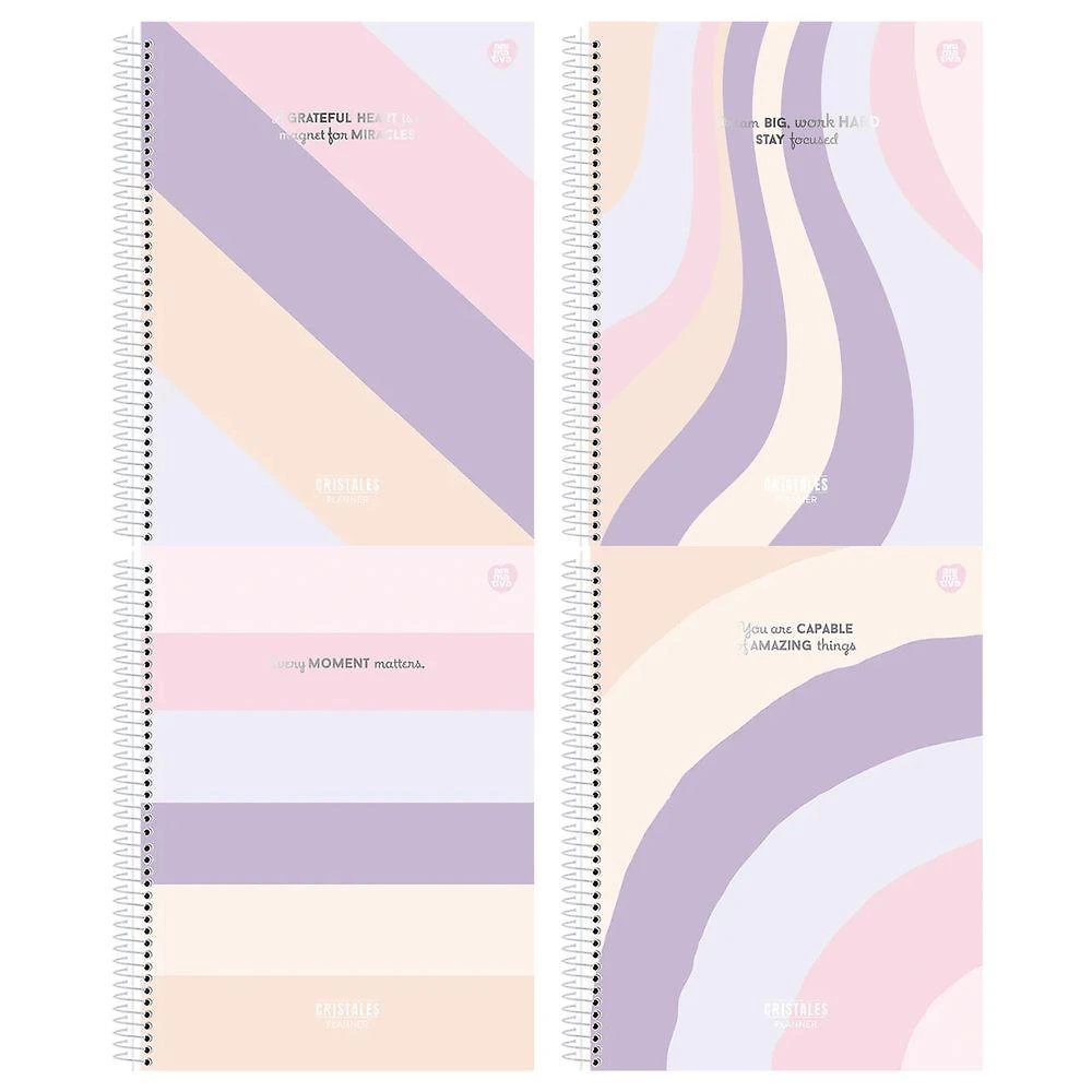 Caderno Espiral Capa Dura São Domingos Cristales Animativa 1 Matéria 80 Folhas 200x275mm