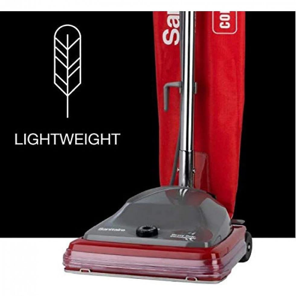 Aspirador de Pó Profissional com Fio e Bolsa Sanitária, 110V, Sanitaire ST SC684G, Cinza e Vermelho