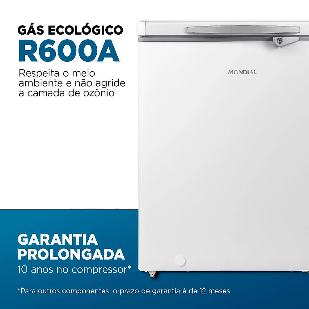 Freezer Horizontal 150L Mondial Branco - FHZ-01-W150 110V