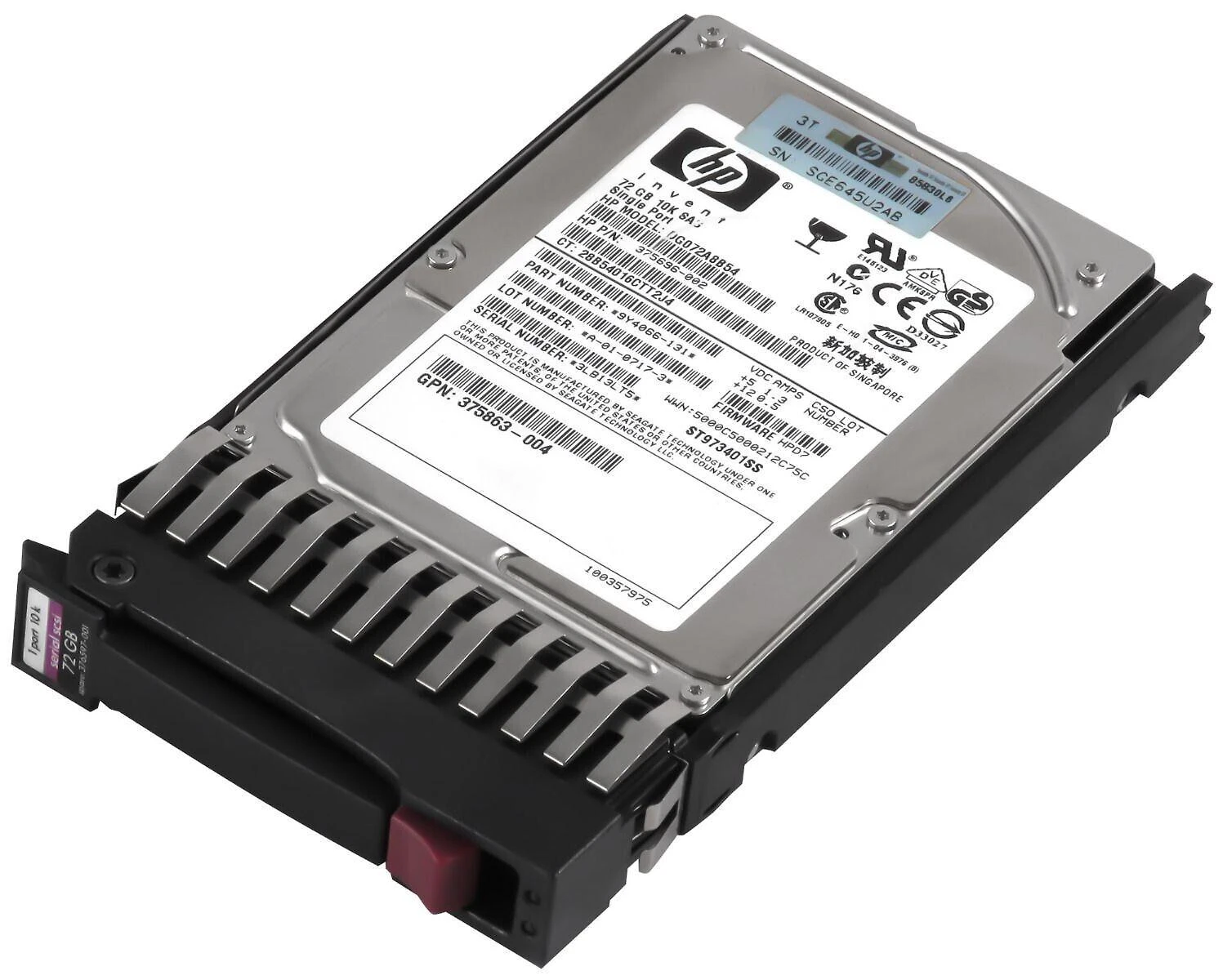 Miniatura Hd Sas Hp 72Gb 10K 2.5 Dg072A8B54 375863-004 375696-002