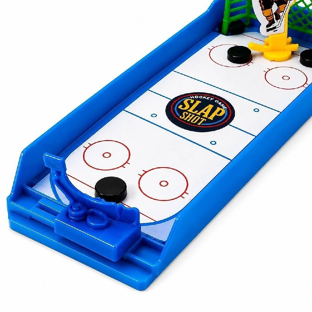 Jogo de Mesa Hockey no Gelo Infantil Educativo Divertido Cinza