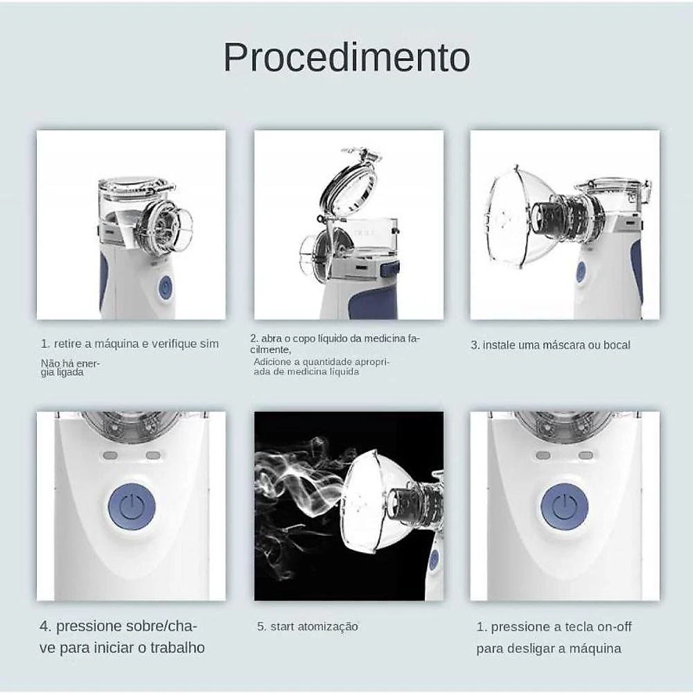 Nebulizador Portátil Inalador Nebulizador Adulto Infantil