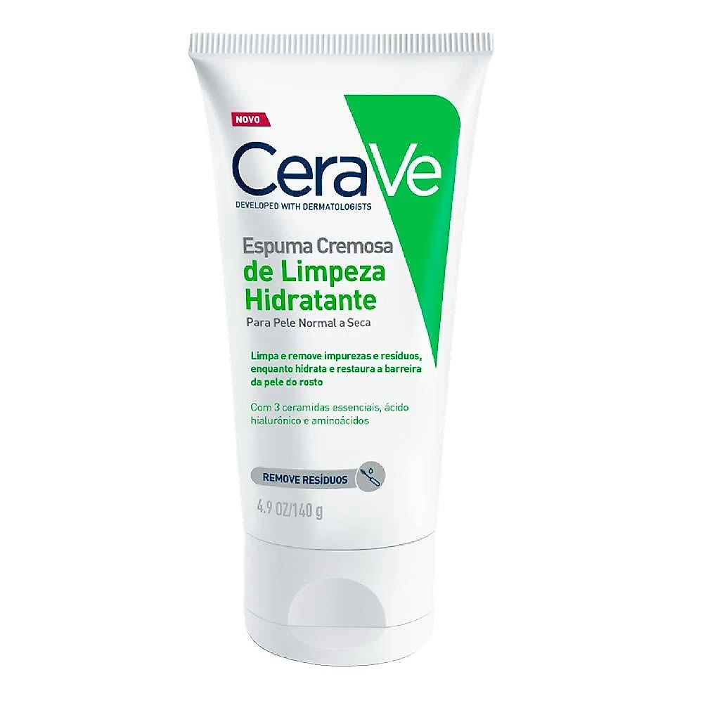 Creme espuma de limpeza facial cerave 140g