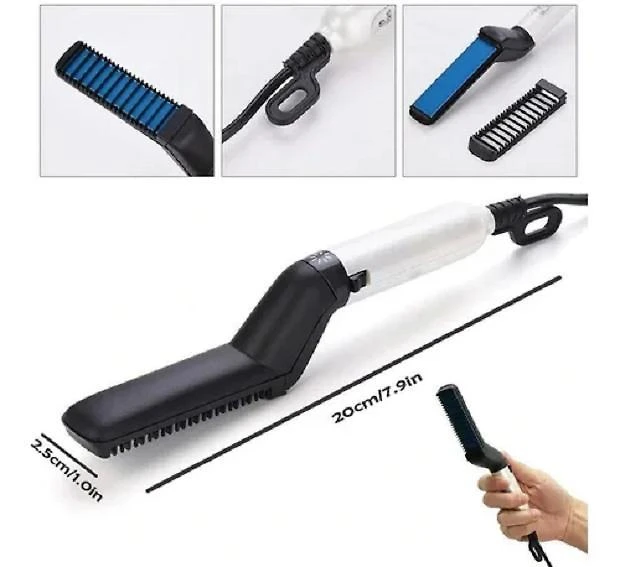 Miniatura Alisador Barba Cabelo Masculino Modelador Elétrico Chapinha