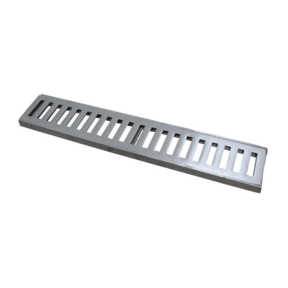 Ralo Grelha Linear 7111GDA com Caixilho Alumínio Fundido Escovado 15x50cm GDA Industria