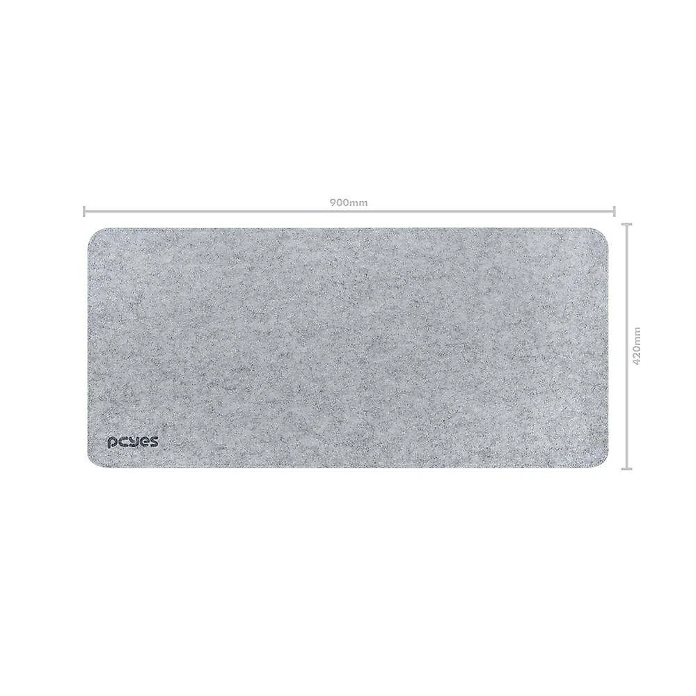 Mouse Pad Exclusive Pro Gray Superfície em Feltro Durável Base em Borracha Cinza Pcyes